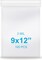 9''x 12'', (Pack of 100) 2 mil Thick Clear Plastic Reclosable Zip Poly Bags with Resealable Lock Seal Zipper for Photo, Jewelry, Bakery, Treats, Travel, Storage, Packaging & Shipping